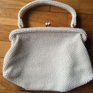 1950s, 60s Handbag Corde Bead Bag